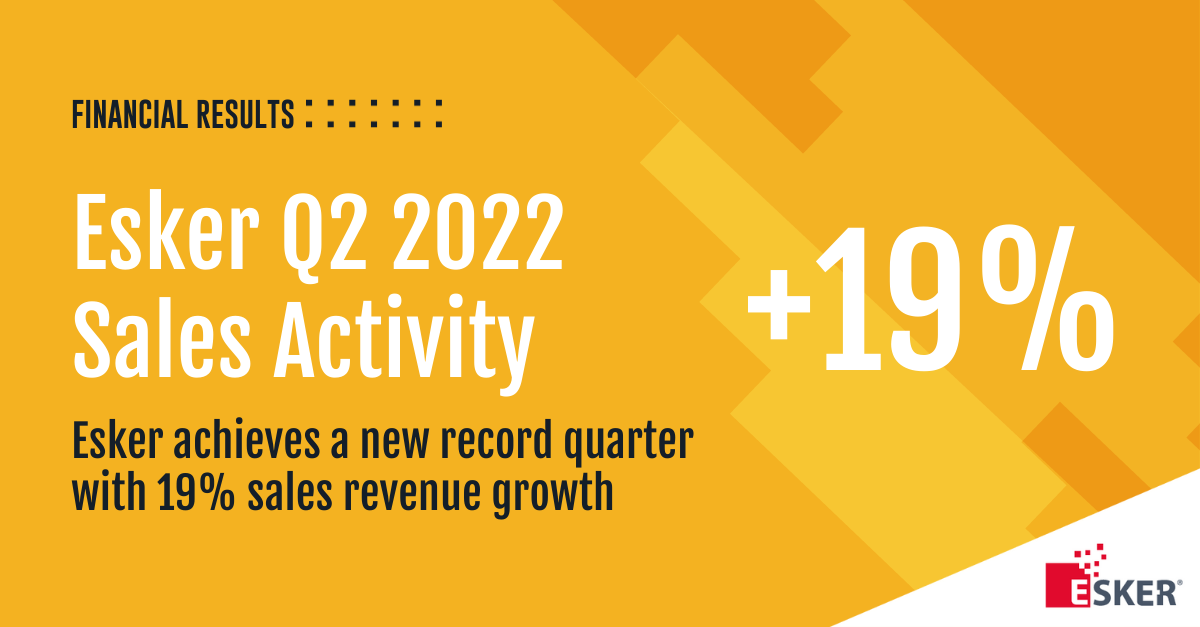 Esker Q2 2022 Sales Activity