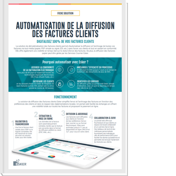 Fiche solution : Dématérialisation des Factures Clients